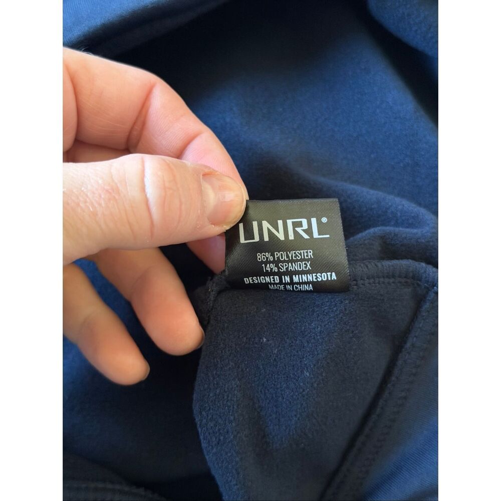 UNRL HOODIE CROSSOVER II Unisex Navy Blue size L - Picture 10 of 10